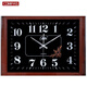 Combasi Combasi Watch Hanging Wire Living Room Wall Clock Bedroom Office Pure Sound Simple Calendar Clock Large Quartz Clock 6626 Calendar Wood Grain Black Disk 50.5cm 20 inches (diameter)