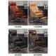 Huatuo Zhejiang genuine leather boss chair reclining massage executive chair business office chair comfortable sedentary chair home computer chair gray first layer cowhide steel feet