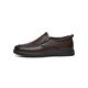 
Red Dragonfly Left Month Leather Shoes 25 Spring Soft Side Shoes Business Casual Shoes Cowhide Men's Shoes WTA15051 Brown 44