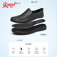 Strongman Business Casual Sandals Zapatos para hombres Sandalias suaves de fondo suave Sandalias huecas de piel de oveja JDD351319 Negro 43