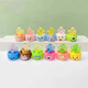 Luminöse Kaktus -Ornamente in der Autozentrum Konsole Dekoration DIY Accessoires Kinder Studenten belohnen kleine Geschenke Leuchtend Cartoon Sukkulente Kaktus Set 12