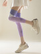 Zhiyue Sports Pressure Socks Women's Professional Fitness Running Jump Rope Over-the-Knee Socks Cover Knee-Protective Yoga Slim Leg Calf Socks Purple One Size