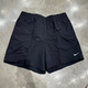 Nike (NIKE) Sporthose Damenhose 2025 Sommer Freizeithose gewebte atmungsaktive Trainingsshorts FV6623-020 FV6623-010 Schwarz L