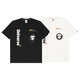 AAPE MODE MARKE APE HEAD CAMOBLAGE BRIEFEN RUND SACK COUTWOLLE Kurzärärmelte T-Shirt für Männer und Frauen Sommer loser halbärmeliges Hemd schwarz 693# schwarz M 80jin [Jin entspricht 0,5 kg] 120jin [Jin gleich 0,5 kg]