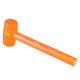 LSNUO Wooden Handle Leather Hammer Rubber Hammer Extra Large Special Tool for Tile Paving Multifunctional Rubber Installation Hammer Slap Board Yellow-Rubber Hammer Medium