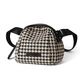 Cool Kangaroo Brand Bag 2025 Nouveau sac de coquille de noix d'été pour femmes Sac à toile tendance à la mode et polyvalente sac à bandoulière à une épaule Bag Black [Houndstooth]