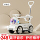 Helinte four-wheel seating children's electric car baby car child toy adult can push car charging child car gift fresh green [remote control + large battery pedal throttle push rod guardrail + Bluetooth music