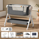 Haizijia Neugeborenes Elektrombaby Shaker Cradle Cradle Cradle Baby Elektrisch beruhigende Wiefressiee Flache Shaker -Wäsche + Moskitonetz + Bodenkorb + Aufbewahrungstasche + Windel Tisch