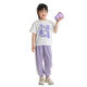 Ikano I.Karnow Girls Camiseta de algodón puro Camiseta suelta para niños Camino corto 2025 Summer Nuevo blanca a media manga delgada Top 9922 White 120