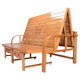 Suo yuyou canapé lit pliable double usage double single single en bois massif sieste niet de maison de maison de lunch bambou house pliage lit modélisé
