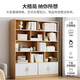 MIKEMIJIA bookshelf simple floor-standing storage multi-functional large-capacity space-saving storage rack multi-layer storage bookshelf cabinet cabinet door style 80*24*180cm pastoral color