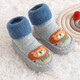 9i9 baby floor socks baby toddler socks autumn and winter foot covers non-slip floor shoes insulation mid-calf socks A213 Blue Lion