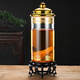 Enyi large diameter wine bottle with faucet thickened sealed glass wine jar medicinal wine jar 100Jin Jin equals 0.5kg + base
