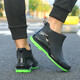 Shurong Britische Regenstiefel Herren Kurzrohr wasserdichte lässige Regenstiefel Flachsäure Leichtküche Anti-Rutsch-Gummi-Schuhe Dicke mit dicker Lösung von Wasserschuhen 630 schwarze Einzelschuhe [Standardgröße] 41