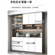 Sideboard integrated with wall modern simple living room household storage display cabinet light luxury kitchen dining room tea wine cabinet milk color sideboard/model 15280*40*220