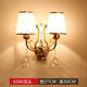 Yaotian Bedside Lamp Bedroom Home Wall Lamp Wall Mounted Stair Master Bedroom Aisle Modern Simple Creative LED Lamp 6086 Golden Double Head White Light