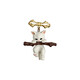 MOLC cute Japanese style kitten hugging a branch three-dimensional brooch 3D badge badge clothes anti-exposure buckle pin couple XZ0323 cat brooch