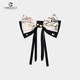 Cercoo Magpie Dengmei New Chinese Style Bow Tassel Hairpin Ponytail Half Clip Back of the Head Hair Accessory as a Gift for Your Girlfriend