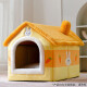 Bad Little Pet Dog House Winter Warm Cat House Dog House Closed Pet House Removable and Washable Four Seasons Cat House Dog Mat Sunshine House S Code [Applicable to pets within 7 Jin [Jin equals 0.5 kg]]