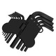 Kraftwell Allen Wrench Set, hexagonale Pflaumenblüte flacher Kopfkugel Kopflegungsstahl-Stahl-Werkzeugschmelze 10-teilige Flachkopf KH5009
