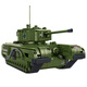 Les nouveaux groupes de construction de réservoirs de Panlos Toys pour garçons Su-100 Tank Destroyer Modality Model Offrent des cadeaux aux cadeaux pour enfants Churchill Tank-Dynchic Edition + Remote Control Power Group