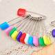 Mays Will child safety pin large baby lock pin small buckle pin cute cartoon pregnant woman color fixed clothing pin small size 4 cm 2 trials