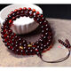 Yage Myanmar blood amber 108 Buddha beads beeswax bracelet raw stone bracelet for men and women amber bracelet necklace 0 carat 6mm108