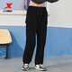 XPEP (XEPEP) Pantalon de sport tissé pour hommes 2024 Hiver Nouveau travail de poche extérieur pantalon sportif en vrac en plein air, noir 3xl