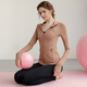 Spoon Yoga Suit Sports Set for Women 2025 New Long Sleeve Jacket Top High-end Professional Fitness Running Training Suit Milk White Top (Single) L [100-120Jin[Jin equals 0.5 kg]]