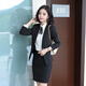 Troman business attire women's suit college student interview formal suit women's suit black work clothes iron-free blazer