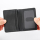 
Ianma first layer cowhide card bag business card holder for men and women business leather business card box Large capacity driver's license leather case card bag 98 black window position