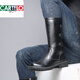 
CARTELO high tube long boots men's trendy riding boots retro knight boots men's high top boots Martin boots British style cowboy boots spring and autumn black 983 41