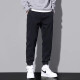 Pantalones casuales de Weiqian Men's Men's Spring and Summer Ties Harun Workwear Nine Point Jeans Fashion Brand Sports 2025 Nuevo estilo 9859 Green militar + 9859 Gray M