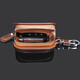 Suitable for Land Rover Range Rover Leather Key Pack Aurora Discovery God Walk 4 God Walker 2 Car Key Pack for Universal Men and Women Square Land Rover Black (Top Leather)