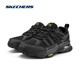 Skechers men's outdoor casual shoes urban travel hiking shoes non-slip air cushion sports hiking shoes BBK all black 42