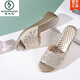 Sandalias de suela gruesa para mujeres en verano
