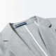 Septwolves Suit Men's 2021 Spring and Autumn Solid Color Jacket Business Casual Single Suit Top Men's 005 (Light Gray) 175/XL