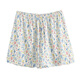 AB Unterwäsche für Frauen Sommer Baumwolle gedruckt Aro Hosen dünne hohe Taille Lose großer Sommerpyjama Shorts H826 Granatapfelblume 3xl (175/105)