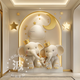 CLCEY new female anchor indoor warm 3D live broadcast background Kuaishou photo atmosphere background cloth movable K-6627 width 2.5 meters X height 2.5 meters lens feeling super high