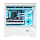 AOCCG393W white gaming computer desktop sea view homeowner case double-sided glass/MATX motherboard/360 water cooling/9 fan positions/270 panorama/upper and lower compartments