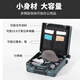 乌尼莫克（Uniamog）德国品牌登机箱小型行李箱拉杆箱男铝框密码箱新款旅行箱商务出差 幻影银（钢轴万向轮 升级可拆卸) 18英寸 (水杯架+承重挂钩+可登机)