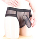 Confidential delivery sexy underwear men's thong men's underwear sexy fully transparent T pants passion red
