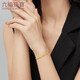 Lukfook Jewelry New Year's Gift Gold Bracelet Like a Fish in Water Small Goldfish Pure Gold Bracelet Price Approximately 4.29g