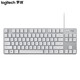 罗技（Logitech） K835 机械键盘 电竞游戏电脑办公有线紧凑84键便携版键盘 K835白色  红轴