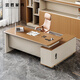 Zhongsheng Office Furniture E0 Level Manager Desk Boss Table and Chair Combination Simple Modern High-end Home Desk Supervisor Desk 2.24 Meter File Cabinet E0 Level Environmentally Friendly Material