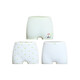 AIMER Los niños adoran la ropa interior infantil de la niña modal de la esquina plana modal 3 parejas de ropa interior femenina AK123B673 Green White 120
