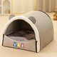 Hippidog kennel, universal for all seasons, removable and washable house-type small dog dog bed and cat kennel, closed winter warm pet kennel, Gray Bear M- (recommended weight within 10 Jin Jin is equal to 0.5 kg)