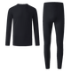 JD.com [New Long Cotton] Xinjiang Pure Cotton Herren Thermal Unterwäsche Herbstherbstkleidung und Herbsthose Herren -Set Black Men 2xl