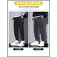 Jeanswest Jeans Herren 2024 Frühlings- und Herbst neuer Stil loser Fuß losen komfortable vielseitige trendige Arbeitskleidung lässig Long Hosen Männer 9859 Grau M.