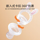 Jingmengyuan Baby Bite Bag Eats Fruit Complementary Food Artifact Baby Fruit and Vegetable Juice Teething Stick Full Silicone Pacifier 1 Pack Cute Rabbit Large Size - 7 Months and Over